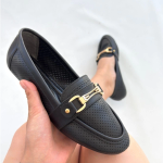 Rain Siyah Cilt Babet Ayakkabı (Numara: 38) - Görsel 4