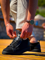 Kb-112  Kuback Siyah Siyah Tabantriko Bağcıklı  Günlük Erkek  Ayakkabı (Numara: 44) - Görsel 2