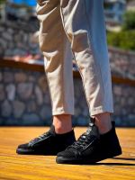 Kb-112  Kuback Siyah Siyah Tabantriko Bağcıklı  Günlük Erkek  Ayakkabı (Numara: 41) - Görsel 4