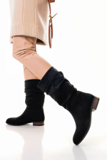 Plod Siyah Süet Çizme (Numara: 38)