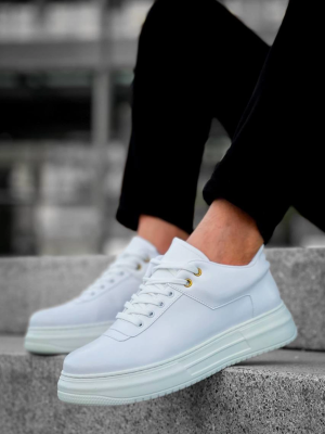 Kb-X20 Kuback Beyaz Cilt Günlük Erkek Ayakkabı (Numara: 40)