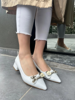 Jies Beyaz Topuklu Ayakkabı (Numara: 39) - Görsel 3