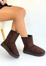 Sophia Kahverengi Süet Bot (Numara: 39)