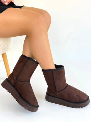 Sophia Kahverengi Süet Bot (Numara: 39)