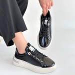 Hley Siyah Rugan Paraşüt Detaylı Bağcıklı Spor Ayakkabı (Numara: 39) - Görsel 4