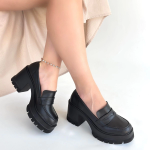 Janes Siyah Cilt Dolgu Topuk Ayakkabı (Numara: 39) - Görsel 4