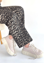 Emwa Bej Cilt Bağcıklı Spor Ayakkabı (Numara: 36) - Görsel 3