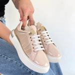 Hley Bej Rugan Paraşüt Detaylı Bağcıklı Spor Ayakkabı (Numara: 38) - Görsel 4