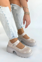 Siyat Bej Rugan Dolgu Topuk Oxford Ayakkabı (Numara: 36) - Görsel 2