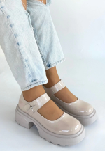 Siyat Bej Rugan Dolgu Topuk Oxford Ayakkabı (Numara: 36) - Görsel 3