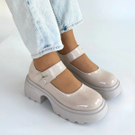 Siyat Bej Rugan Dolgu Topuk Oxford Ayakkabı (Numara: 38) - Görsel 4