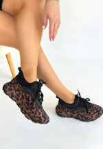 Rimay Kahverengi Cilt Boncuk İşlemeli Spor Ayakkabı (Numara: 38) - Görsel 2