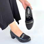 Yoer Siyah Rugan Dolgu Topuk Ayakkabı (Numara: 37) - Görsel 4