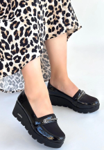 Kear Siyah Rugan Dolgu Topuk Ayakkabı (Numara: 37) - Görsel 3