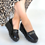 Kear Siyah Rugan Dolgu Topuk Ayakkabı (Numara: 37) - Görsel 4