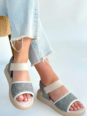 Jake Yeşil Hasır Cilt Sandalet (Numara: 37)