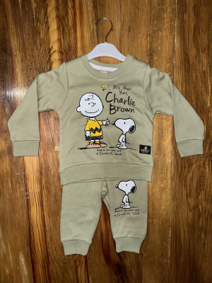 6-24 Aylık Charlie Baskılı Takım Yeşil (Beden: 18-24)