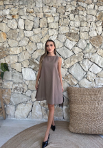 Çan Kısa Elbise Vizon (Beden: S) - Görsel 6