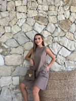 Çan Kısa Elbise Vizon (Beden: S) - Görsel 2