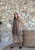 Çan Kısa Elbise Vizon (Beden: S)