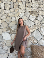 Çan Kısa Elbise Vizon (Beden: S) - Görsel 5