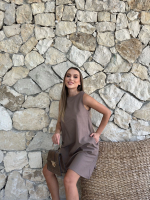 Çan Kısa Elbise Vizon (Beden: S) - Görsel 4