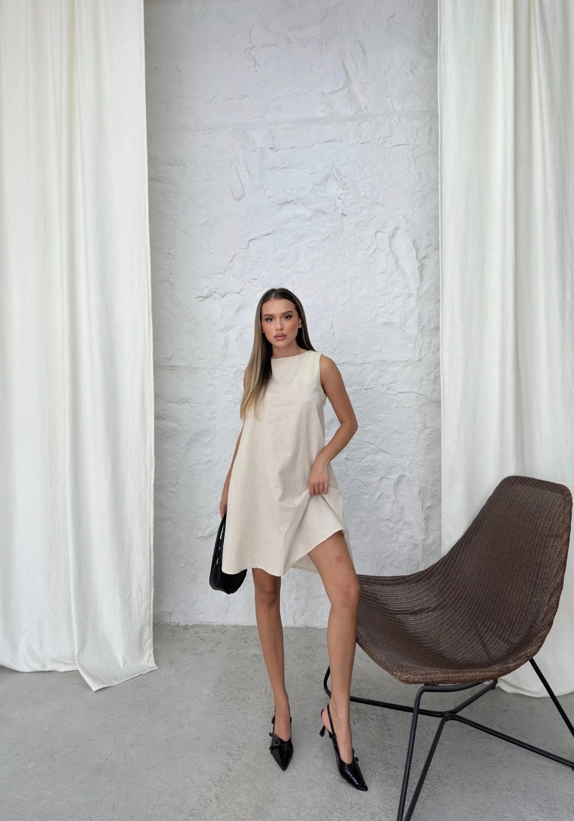 1232662_can-kisa-elbise-23833023-sw1119sh1600.png Çan Kısa Elbise Bej (Beden: S) - Görsel 1