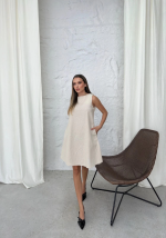 Çan Kısa Elbise Bej (Beden: S) - Görsel 4