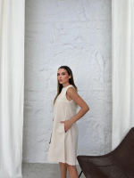 Çan Kısa Elbise Bej (Beden: S) - Görsel 6