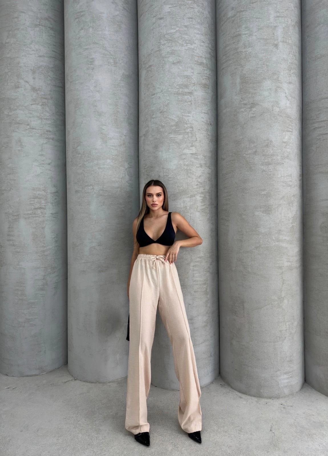 1232673_cimali-keten-pantolon-2960485-sw1150sh1600.png Çımalı Keten Pantolon Bej (Beden: M) - Görsel 3