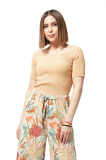 Yazlık Triko Tişört Bej (Benden: Standart) - Görsel 5