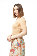 Yazlık Triko Tişört Bej (Benden: Standart) - Görsel 2