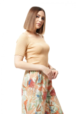 Yazlık Triko Tişört Bej (Benden: Standart) - Görsel 6