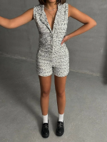 Yelekli Şort Takım Beyaz (Beden: S) - Görsel 4