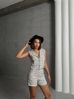 Yelekli Şort Takım Beyaz (Beden: L) - Görsel 7