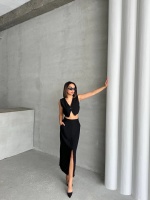 Çilek Takım Etek Yelek Siyah (Beden: M) - Görsel 6