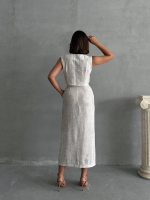 Çilek Takım Etek Yelek Beyaz (Beden: M) - Görsel 3