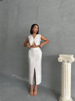 Çilek Takım Etek Yelek Beyaz (Beden: Xl) - Görsel 7