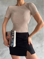 Taş Baskılı Kaş Korse Bluz Bej (Beden: Standart) - Görsel 3