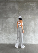 Garnili Bol Paça Pantolon Gri (Beden: Standart) - Görsel 2