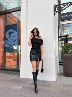 Madonna Yaka Sıfır Kol Bluz Siyah (Beden: S) - Görsel 4