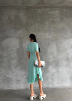 Kuşaklı Elbise Mavi (Beden: Standart) - Görsel 2