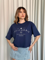 Clfrn Baskılı Tişört Lacivert (Beden: M) - Görsel 3