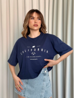 Clfrn Baskılı Tişört Lacivert (Beden: L)