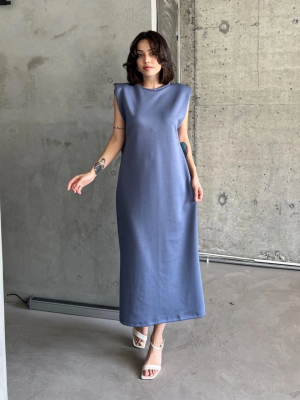 Vatkalı Elbise Mor (Beden: M)