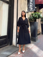 Ayrobin Midi Elbise Siyah (Beden: S) - Görsel 2