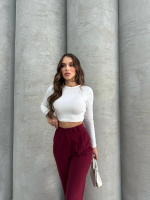 Kancalı Pantolon Bordo (Beden: M) - Görsel 2