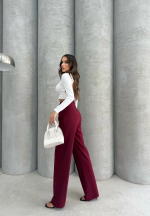 Kancalı Pantolon Bordo (Beden: M) - Görsel 8