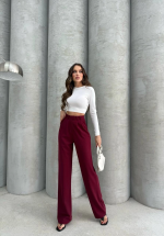 Kancalı Pantolon Bordo (Beden: M)