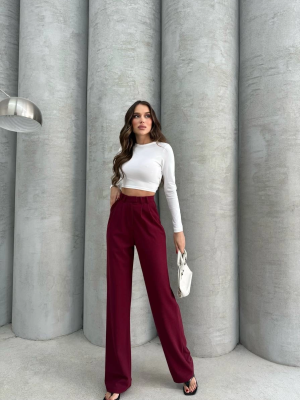 Kancalı Pantolon Bordo (Beden: M)